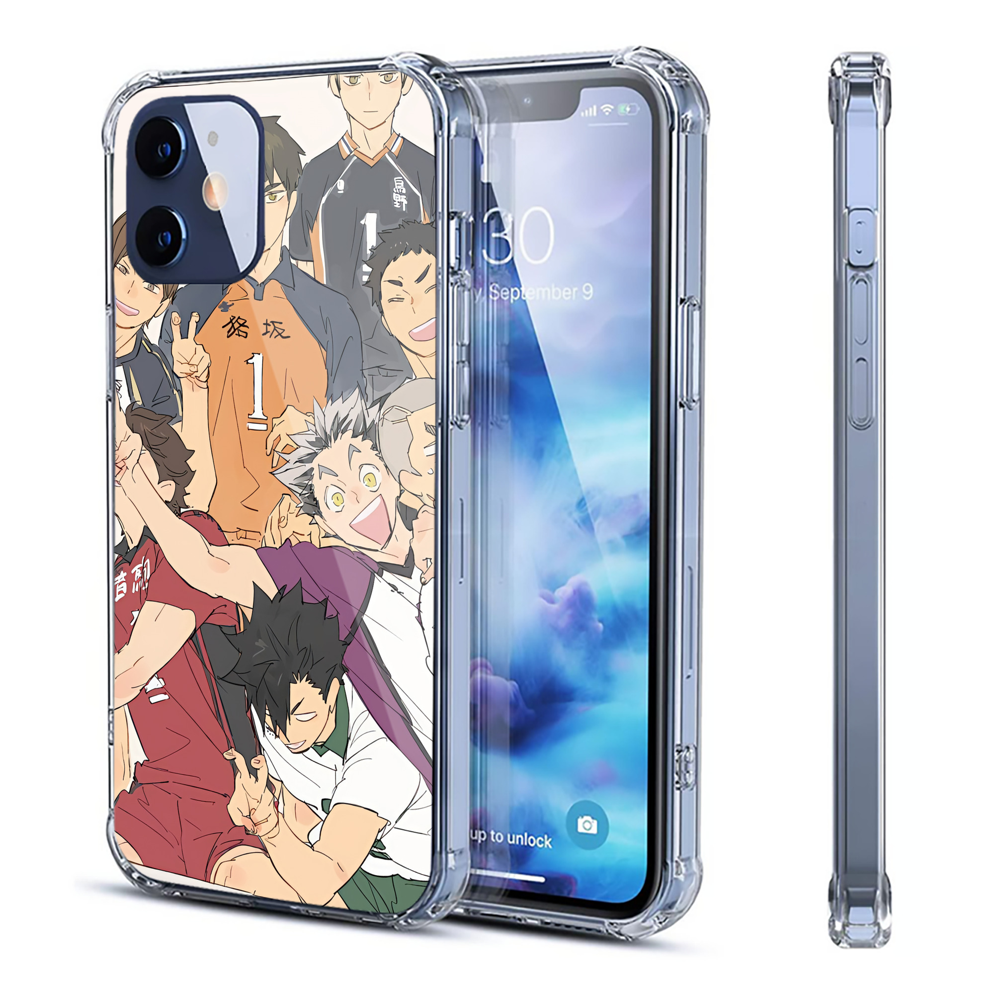 （画像用） ハイキュー!! Haikyu!! 【iPhone 12シリーズ対応】透明スマホケース（クリアソフトケース）